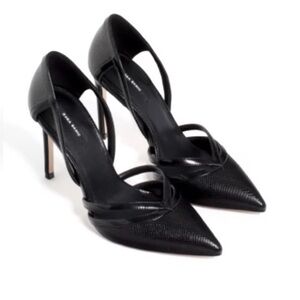 Zara Sophisticated Black Strappy Heels